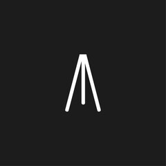 Stand icon logo flat vector design