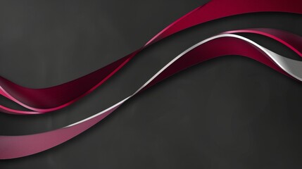 A high-contrast mix of dark crimson and silver business lines twisting and extending over a smoky black background, conveying boldness and resilience, 