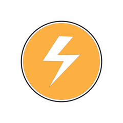 electricity icon. Solid icon collection