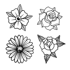 vector illustration of a flower