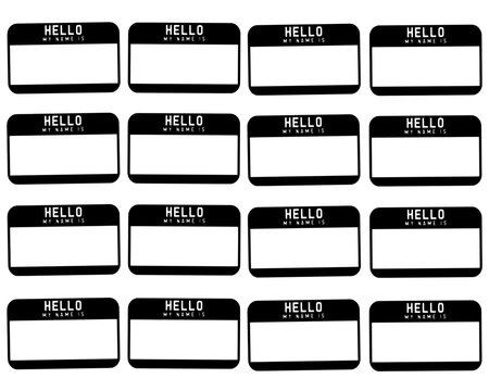 Hallo my name graffiti sticket