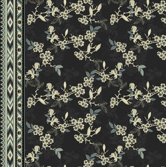 black and white seamless pattern