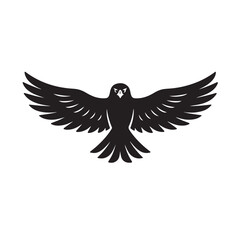 Majestic Hawk Wide Wingspan Silhouette