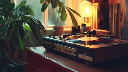 Lo-Fi music picture The background that goes well with the lo-fi music genre Generative AI	
