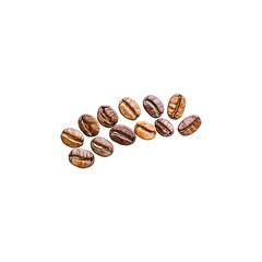 coffee beans flying in the air png