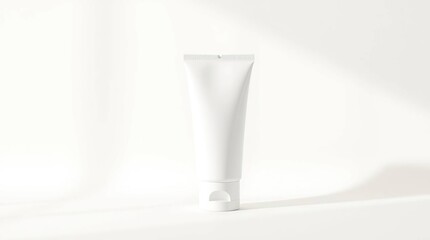 Blank White Cosmetic Tube Packaging Mockup  Perfect for Skincare or Beauty Product Designs