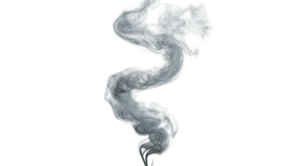 White Smoke isolated on Transparent Background