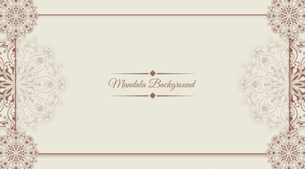 vintage background with mandala ornament