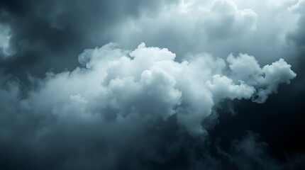 Fototapeta premium Moody Skies Ethereal Cloudscape of Smoke-Like Hues Evoking Tranquility and Drama Amidst the Heavens in Artistic Detail