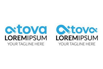 Atova minimal modern logo
