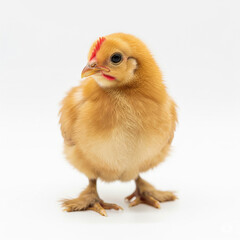 Obraz premium little chicken isolated on white