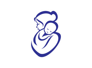 Heartwarming Mother with Child SVG Design, Perfect for Mother’s Day Crafts, Shirts, Cards, DIY Gifts, Cricut, Silhouette, Download