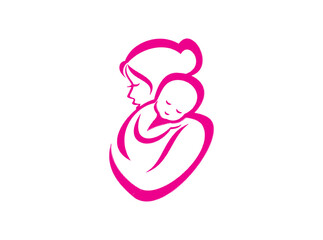 Heartwarming Mother with Child SVG Design, Perfect for Mother’s Day Crafts, Shirts, Cards, DIY Gifts, Cricut, Silhouette, Download