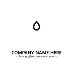 Water drop logo company design vector illustration