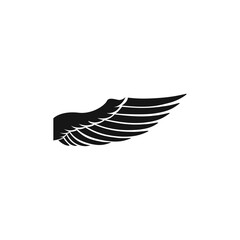 Bird Wing icon logo flat vector design