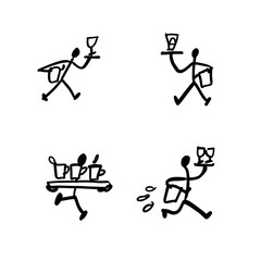 ウェイターシルエット