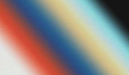Abstract gradient background in vibrant colors with retro grainy texture for design projects