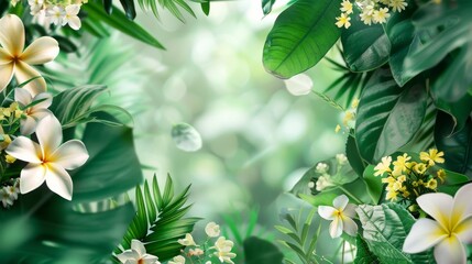 Botanical Background for Organic Beauty and Spa Advertising – Natural and Elegant Design for Skincare and Wellness Branding
