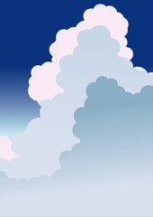 入道雲_イラスト