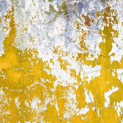old yellow paint wall in the temple