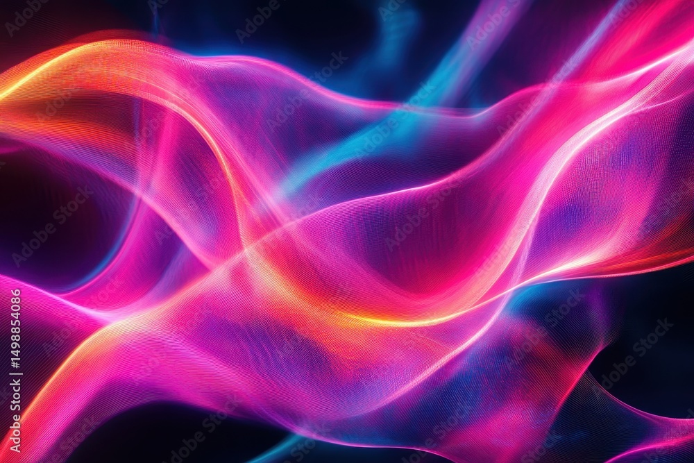 Poster vivid abstract light background showcasing vibrant colors and fluid forms with a mesmerizing blend o
