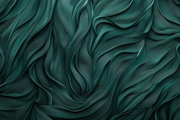 Obraz premium Exploration of deep forest green organic lines creating a flowing abstract design that captivates the viewer's imagination and evokes a sense of tranquility and depth