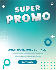 template poster promotion social media sale discount market