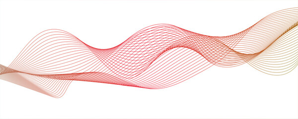 Abstract gradient colorful wavy flowing dynamic smooth curve lines background. Digital future technology concept.Abstract wave line for brochure, flyer, banner, template, wallpaper background..