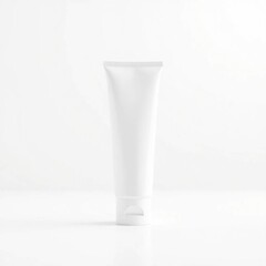 Blank White Tube Mockup Perfect for Skincare or Cosmetic Product Packaging Designs