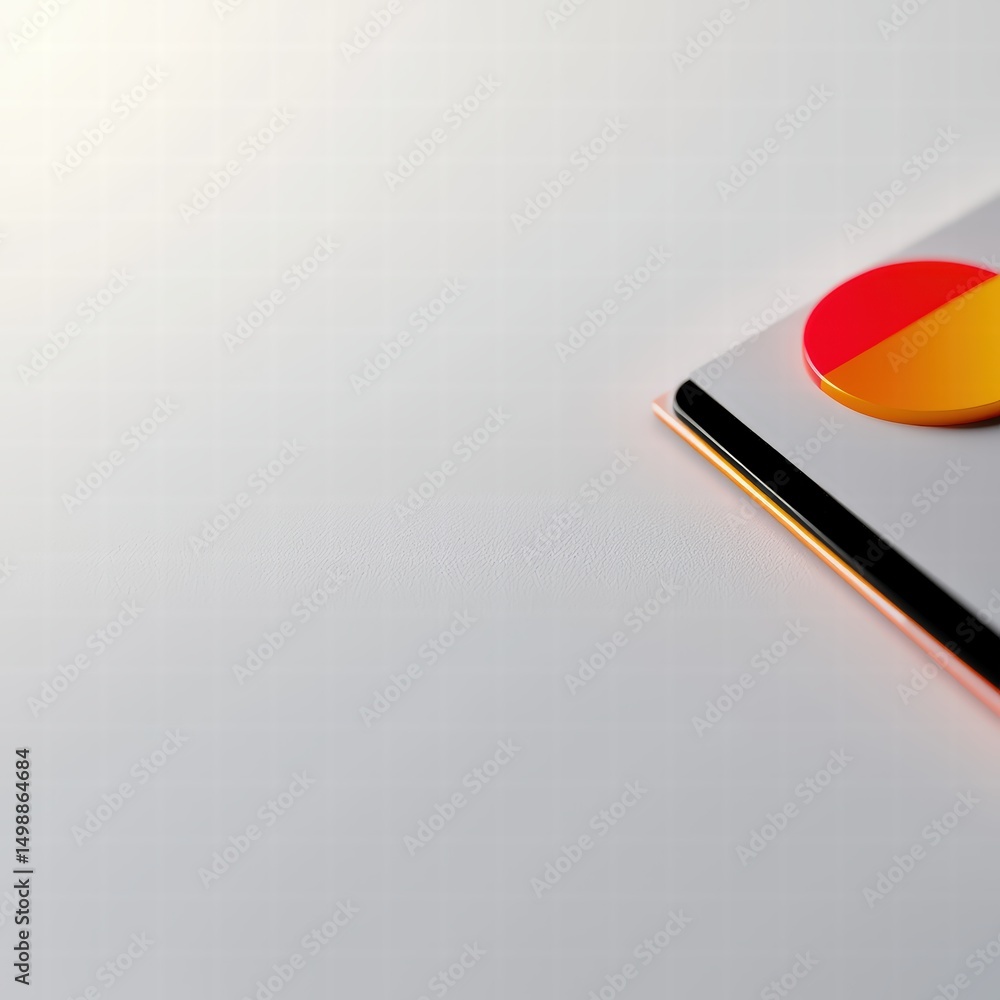 Poster cell phone displaying the german flag with a modern design against a simple background