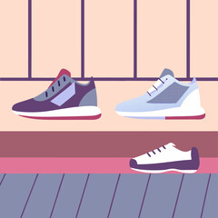 ice skates on a wooden background