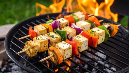Delicious Grilled Tofu and Vegetable Skewers A Flavorful Vegetarian BBQ Recipe