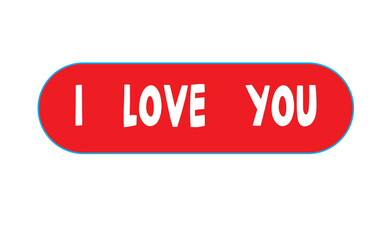 Style I love you Word in design 
