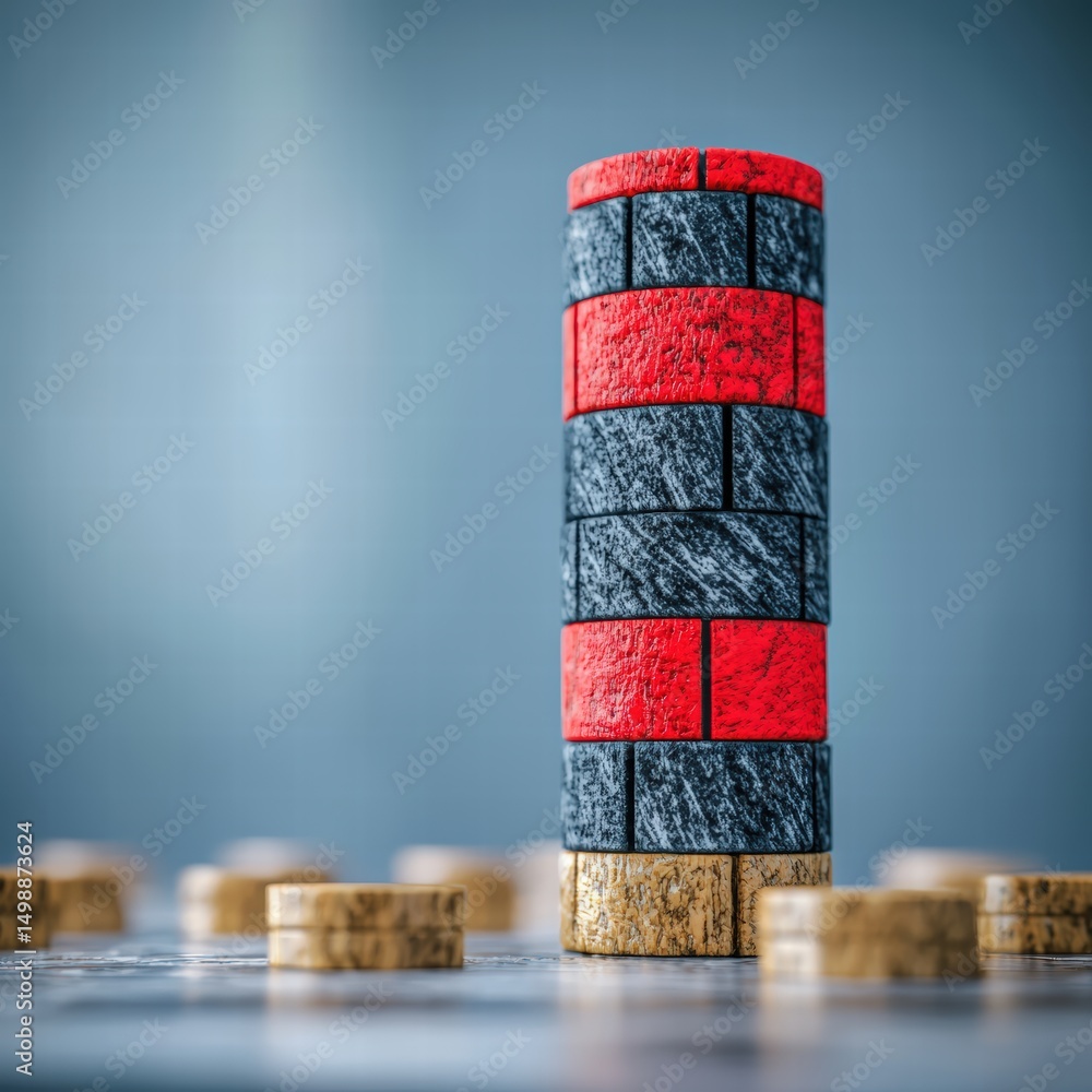 Poster a stack of natural corks arranged neatly in a towering formation for creative and crafting use