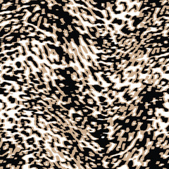 trendy vector hand drawn, creative watercolor exotic animal skin zebra snake leopard brush strokes tiger safari africa seamless pattern vector design for fashion,fabric and all prints