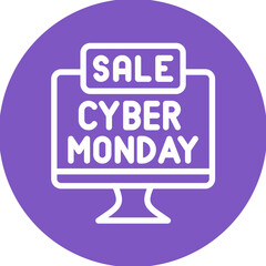 Cyber Monday Sale Icon