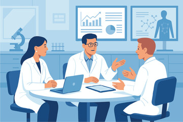 doctors are sitting at the table