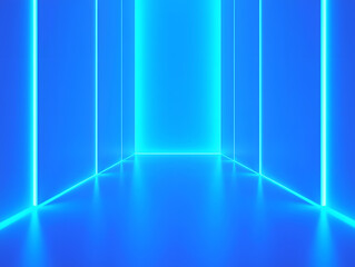 Blue technology abstract photon big data network creative illustration
