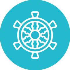 Boat Steering Icon