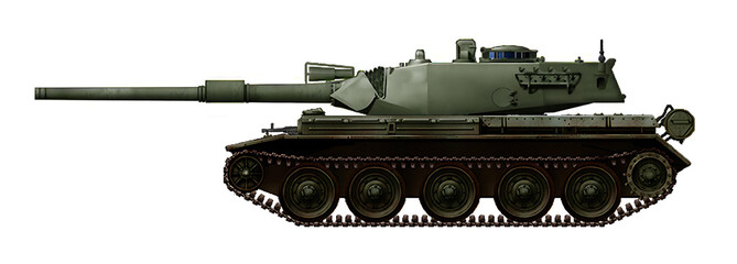 A241 Chiefenger (Alternative British medium tank, with a new turret and 105mm L7 gun) © Tikros