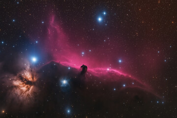 Fototapeta premium Realistic Astrophotography of the Universe with Stars and Dust Clouds .