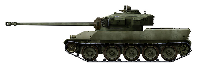 FCM-44-90 (Improved version of the FCM-40 tank with a new turret from the Centurion tank) © Tikros