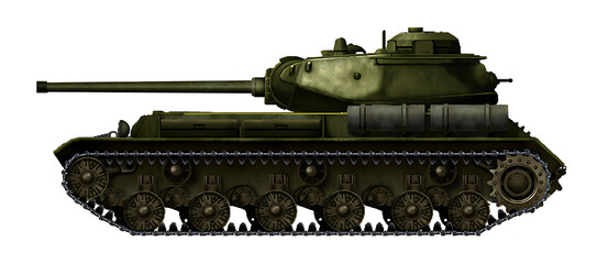 IS-85Sh (Alternative version of the IS-1 with aft turret location) © Tikros