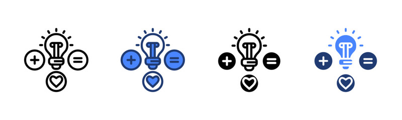 Intelligence icon sheet multiple style collection