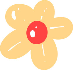 Obraz premium Simple Flower Flat Design