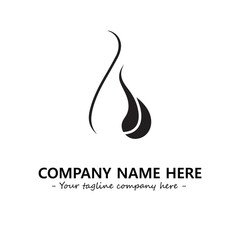 Water drop logo company design vector illustration