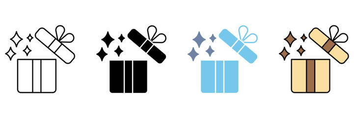 SURPRISE concept line icon. Simple element illustration.