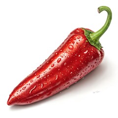 A Fresh and Juicy Red Pepper Still Life Photography Concept