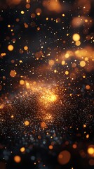 Fototapeta premium Glowing glitter scene with soft depth high resolution picture