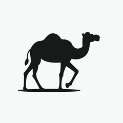 Camel icon silhouette vector illustration.
